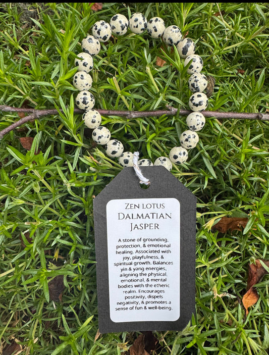 Dalmatian Jasper Natural Stone Bracelet