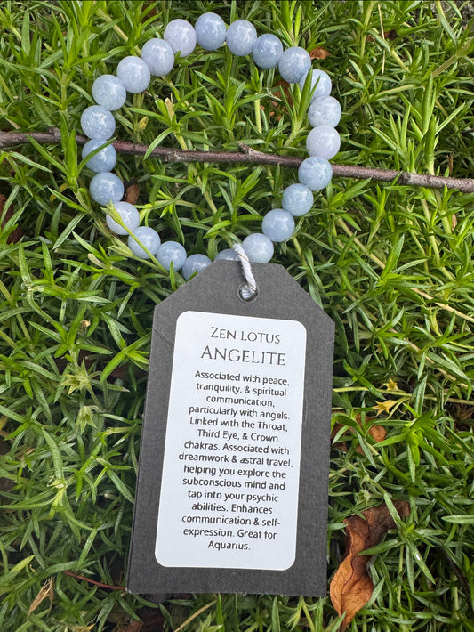 Angelite Natural Stone Bracelet