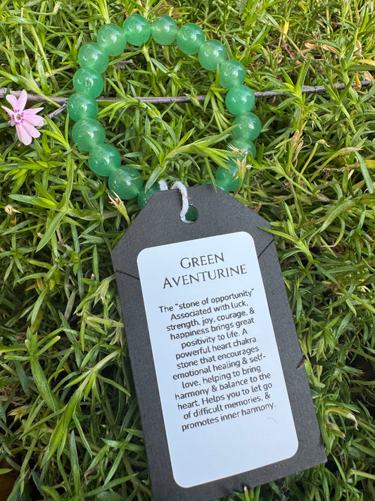 Green Aventurine Premium Natural Stone Bracelet (10mm stone bead)