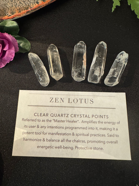 Clear Quartz Crystal Points